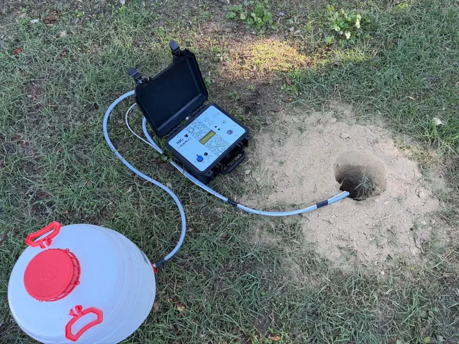 Mesure de perméabilité sur le terrain